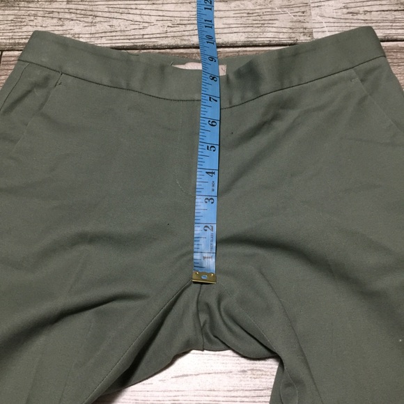 Banana Republic Martin Fit Pants Women’s 0 Green (Inseam 27.5) - Picture 3 of 9